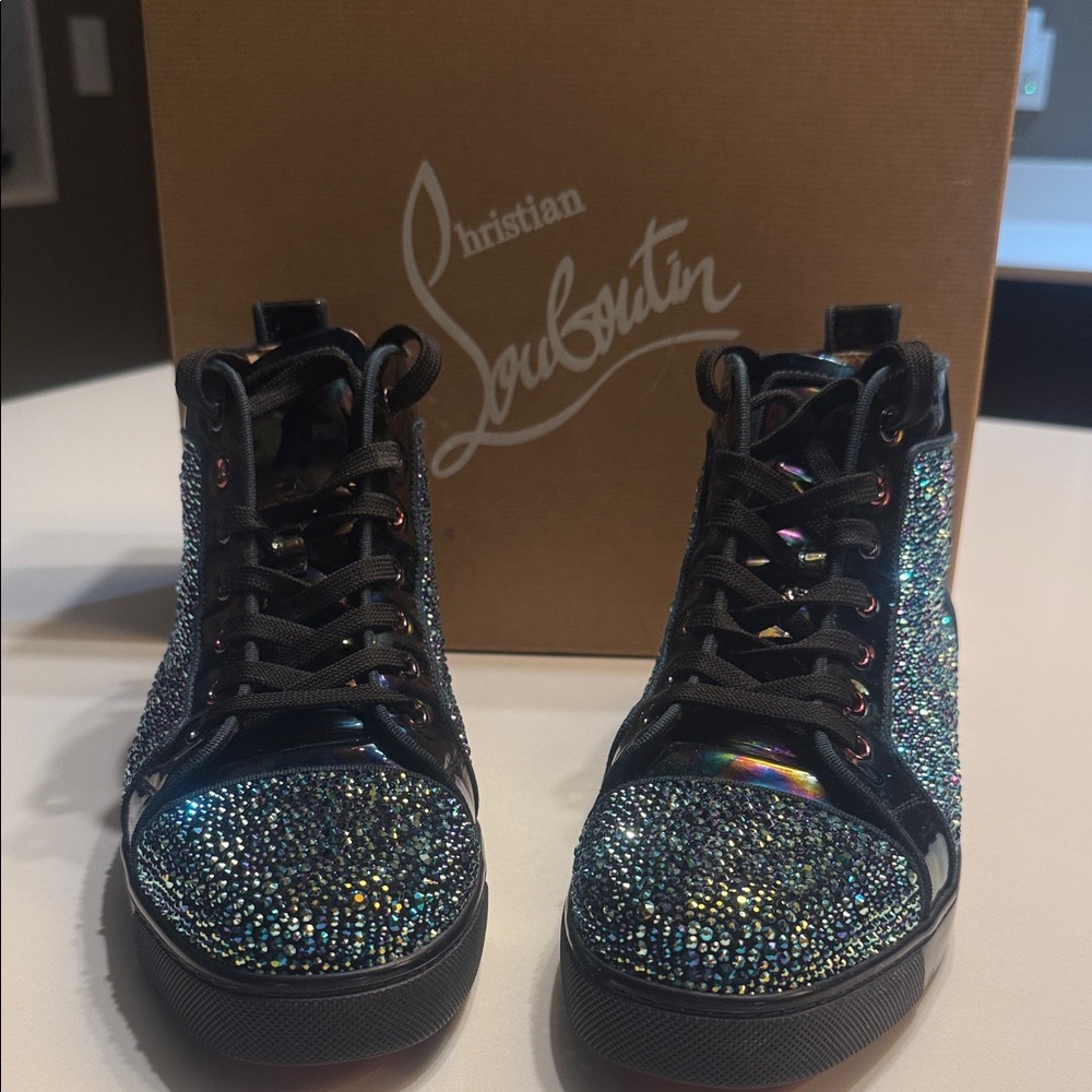 Christian Louboutin Multicolor Glitter High-Tops HARD TO FIND